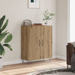 Berkfield Home Sideboard Artisan Oak 69.5x34x90 cm Engineered Wood in Brown - thumbnail 1