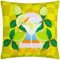 Furn Margarita Abstract Water & UV Resistant Outdoor Cushion in Lime - Size: 43 cm x 43 cm - thumbnail 3