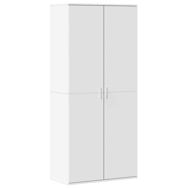 Berkfield Home Shoe Cabinet White 80x39x178 cm Engineered Wood - Size: 80 x 39 x 178 cm - image 1