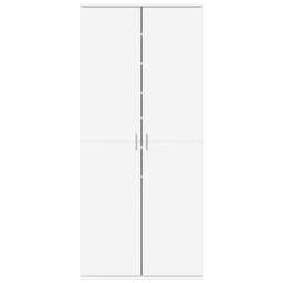 Berkfield Home Shoe Cabinet White 80x39x178 cm Engineered Wood - Size: 80 x 39 x 178 cm - thumbnail 3