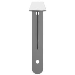 Berkfield Home Shelf Brackets 4 pcs 30x2.5x15.5 cm Silver Stainless Steel - thumbnail 5