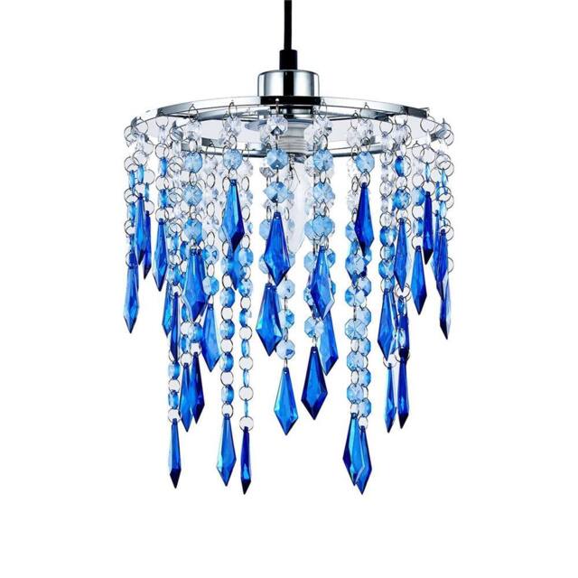 SPETLEK Ceiling Light Shade Chandelier Pendant Acrylic Blue - image 1