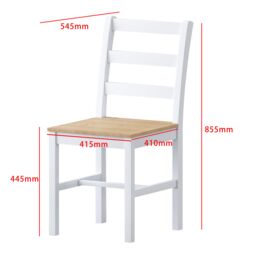 Comfy Living Ltd 5 Piece Wooden Dining Set Grey - thumbnail 4