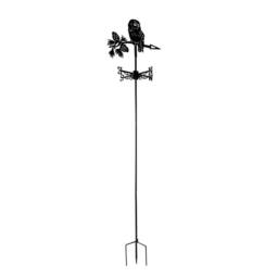 Gainsborough Metal Owl Silhouette Weather Vane with Ground Stake in Black - thumbnail 2