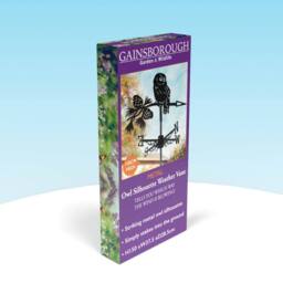 Gainsborough Metal Owl Silhouette Weather Vane with Ground Stake in Black - thumbnail 3