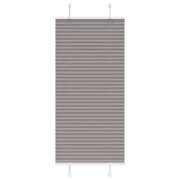 Berkfield Home Pleated Blind Anthracite 65x100 cm Fabric Width 64.4 cm Polyester in Grey