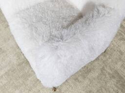 Angel Cerda White Long-Pile Fabric Armchair with Gold-Coloured - thumbnail 5