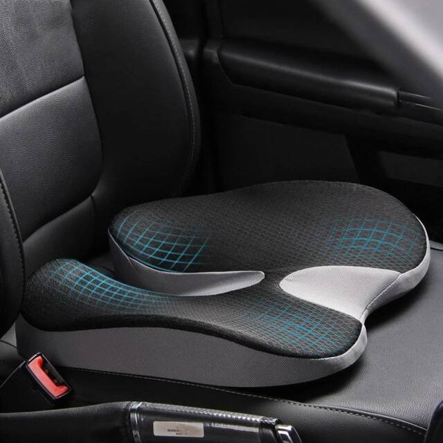 SPETLEK Cushion Non Slip Orthopedic Memory Foam Prostate Cushion in Black - Size: 100 cm x 190 cm - image 1