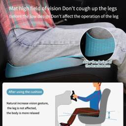 SPETLEK Cushion Non Slip Orthopedic Memory Foam Prostate Cushion in Black - Size: 100 cm x 190 cm - thumbnail 5
