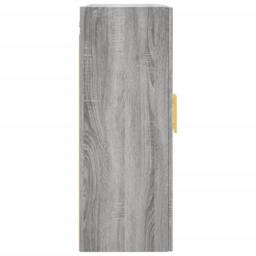 Berkfield Home Wall Mounted Cabinet Grey Sonoma 69.5x34x90 cm - thumbnail 8