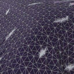Smart Living Printed Polycotton Feathers Duvet Cover With Pillowcases in Purple - Size: Double - thumbnail 2