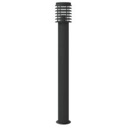 Berkfield Home Outdoor Floor Lamp Black 110cm Stainless Steel - thumbnail 5