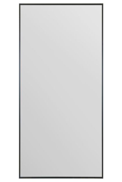 "MirrorOutlet Full length Black Aluminium Edged Wall Leaner Mirror 68"" X 33"" (174CM X 85CM) - Size: 1 Pack" - image 1