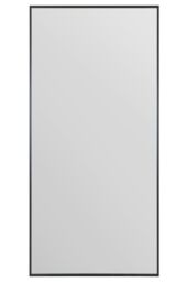 "MirrorOutlet Full length Black Aluminium Edged Wall Leaner Mirror 68"" X 33"" (174CM X 85CM) - Size: 1 Pack" - thumbnail 1