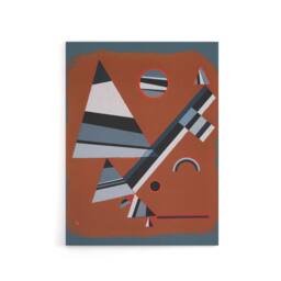 "Artery8 Gris Grey Abstract Painting Kandinsky Canvas Wall Art Print - Size: W12"" x H16""" - thumbnail 1