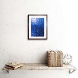 "Artery8 Wall Art Print Russolo Solidity of Fog Painting Framed in Brown - Size: W7"" x H9""" - thumbnail 2