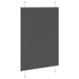 Berkfield Home Pleated Blind Black 100x100 cm Fabric Width 99.4 cm Polyester - thumbnail 4