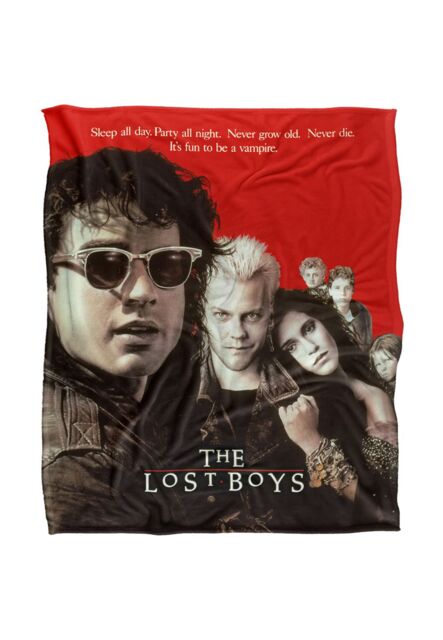 Warner Brothers The Lost Boys Silky Touch Super Soft Throw Blanket 152x127cm in White - Size: 152x127 cm - image 1