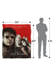 Warner Brothers The Lost Boys Silky Touch Super Soft Throw Blanket 152x127cm in White - Size: 152x127 cm - thumbnail 3