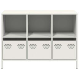 Berkfield Home Sideboard White 101.5x39x73.5 cm Cold-rolled Steel - thumbnail 5