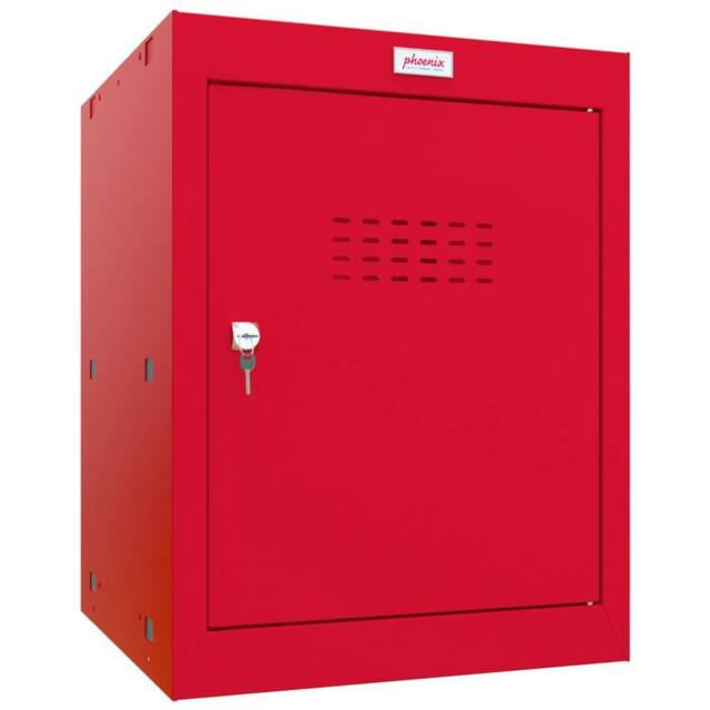 Phoenix Safe Company Red Cube Locker with Key Lock, CL0544RRK, 66 Liters - Size: 500mm - image 1