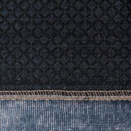Kukoon Denim Blue Vintage Medallion Non Slip Washable Low Pile Rug - Size: 240 cm x 330 cm - thumbnail 6