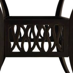 Berkfield Home Garden Table Bronze 90x90x73 cm Cast Aluminium in Brown - Size: 90 x 90 x 73 cm - thumbnail 4