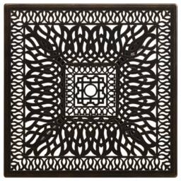 Berkfield Home Garden Table Bronze 90x90x73 cm Cast Aluminium in Brown - Size: 90 x 90 x 73 cm - thumbnail 3