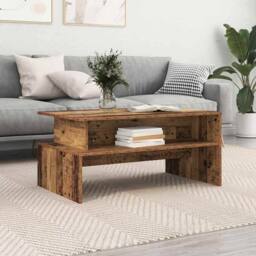 Berkfield Home Traditional Coffee Table Old wood 90 x 55 x 42.5 cm Engineered wood in Brown - thumbnail 4