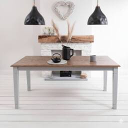 Nöa and Nani Canterbury Dining Table 180cm in Silk Grey and Dark Pine - thumbnail 2