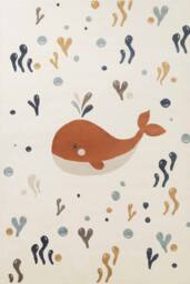 THE RUGS Adventures Kids Rug Moby Cream Multicolour Kids Bedroom Rug - Size: 200 cm x 290 cm - thumbnail 1
