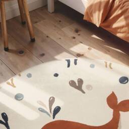 THE RUGS Adventures Kids Rug Moby Cream Multicolour Kids Bedroom Rug - Size: 200 cm x 290 cm - thumbnail 4