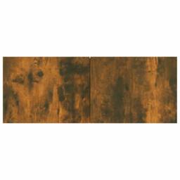 Berkfield Home TV Cabinet Smoked Oak 80x30x30 cm Engineered Wood in Brown - Size: 80 x 30 x 30 cm - thumbnail 5