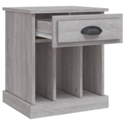 Berkfield Home Bedside Cabinet Grey Sonoma 43x36x50 cm - Size: 43 x 36 x 50 cm - thumbnail 6