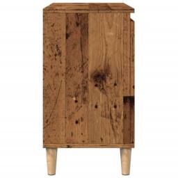 Berkfield Home Sink Cabinet Old Wood 58x33x60 cm Engineered Wood in Brown - Size: 58 x 33 x 60 cm - thumbnail 6