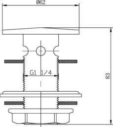 Balterley Round Brass Flip Top Basin Waste Chrome in Silver - thumbnail 7