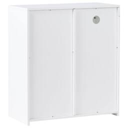 Wyld and Coco White MDF Sideboard - One Door Cabinet with LED Lighting - thumbnail 6