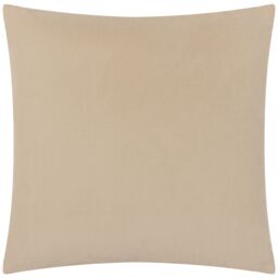 Paoletti Savoy Stripe Velvet Cushion in Beige - Size: 50 cm x 50 cm - thumbnail 3
