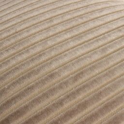 Paoletti Savoy Stripe Velvet Cushion in Beige - Size: 50 cm x 50 cm - thumbnail 5