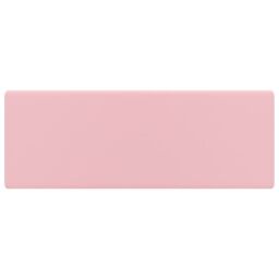 Berkfield Home Luxury Basin Overflow Square Matt Pink 41x41 cm Ceramic - thumbnail 2