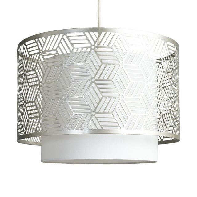 ValueLights Eugene Grey Ceiling Pendant Shade - image 1