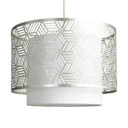 ValueLights Eugene Grey Ceiling Pendant Shade - thumbnail 1