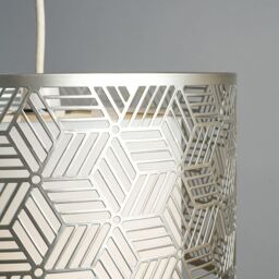 ValueLights Eugene Grey Ceiling Pendant Shade - thumbnail 3