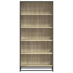 Berkfield Home Bookcase Sonoma Oak 80.5x35x170.5 cm Engineered Wood in Brown - thumbnail 4