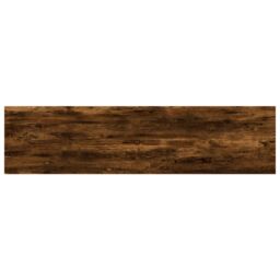 Berkfield Home Wall Shelves 4 pcs Smoked Oak 40x10x1.5 cm Engineered Wood in Brown - thumbnail 6