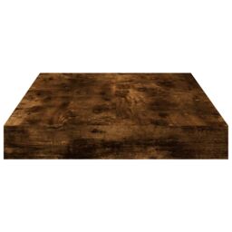 Berkfield Home Wall Shelves 4 pcs Smoked Oak 40x10x1.5 cm Engineered Wood in Brown - thumbnail 5
