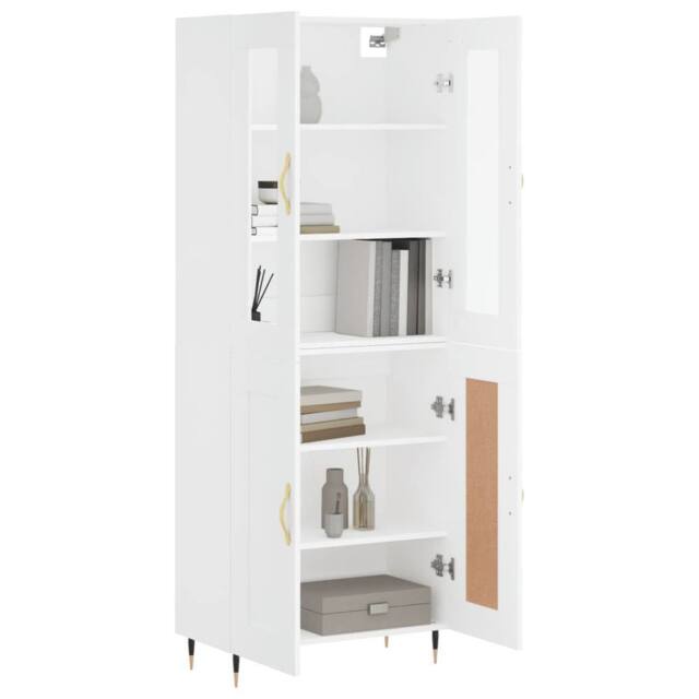 Berkfield Home Highboard White 69.5x34x180 cm Engineered Wood - image 1