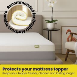 Brightr Sleep Waterproof Mattress Protector in White - Size: Super King - thumbnail 6
