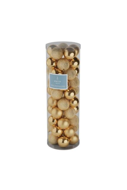 KDMD 48 Gold Baubles 10cm Christmas Ornament - image 1
