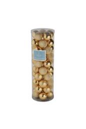 KDMD 48 Gold Baubles 10cm Christmas Ornament - thumbnail 1